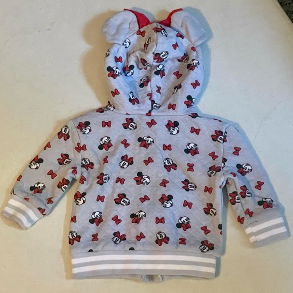 Disney Minnie Mouse Gray Hoodie for Kids - Picture 2 of 4